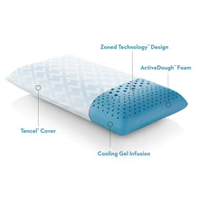 Load image into Gallery viewer, Malouf - Zoned ActiveDough® + Cooling Gel Pillow