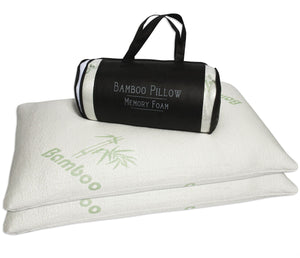 Bamboo Memory Foam Pillow - Queen Size